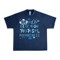 Navy we wear blue for autism awareness Urban Heavy Tee - MaliasSmallBusiness