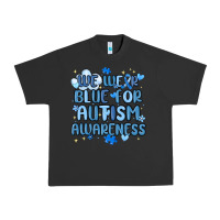 Pigment Black we wear blue for autism awareness Urban Heavy Tee - MaliasSmallBusiness
