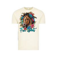 Vintage Arctic free spirit quarter horse floral Vintage Tee - LillyAllenDesigns