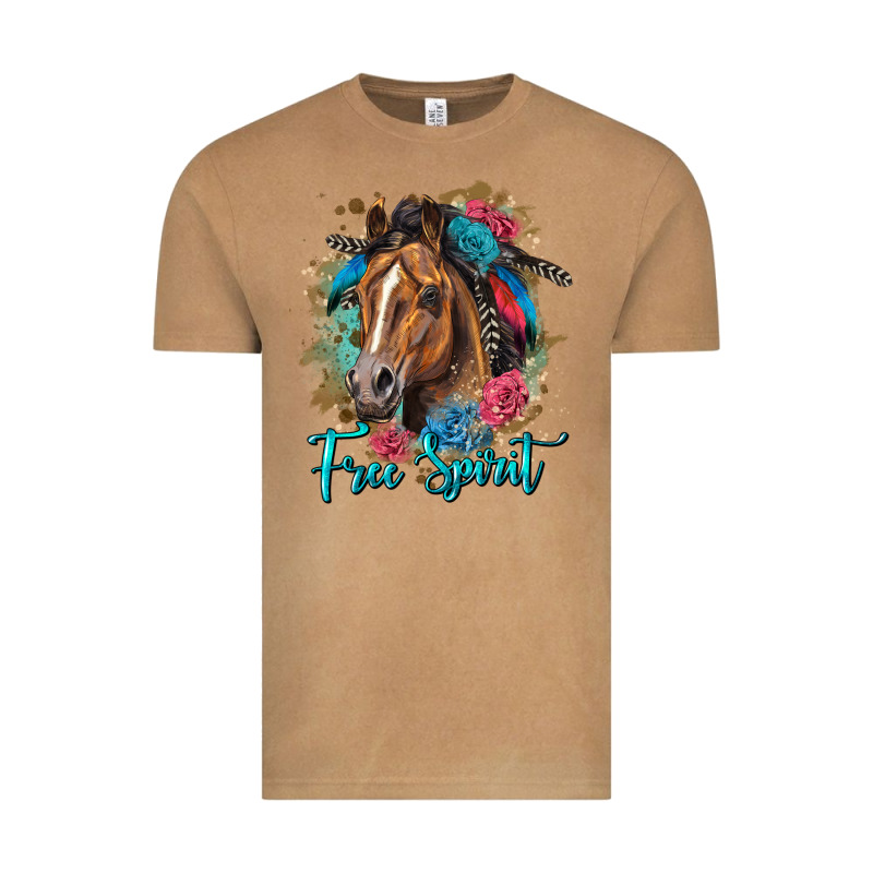 Free Spirit Quarter Horse Floral Vintage Tee by LillyAllenDesigns | Teevron