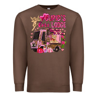 Chestnut Cupid's love lodge with truck Valentine's Day Premium Sweatshirt - HowdyJamesFarm