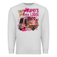 Cupid's Love Lodge With Truck Valentine's Day Premium Sweatshirt | Teevron