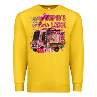 Lemon Cupid's love lodge with truck Valentine's Day Premium Sweatshirt - HowdyJamesFarm