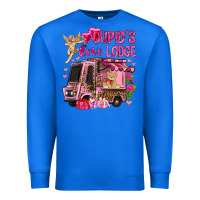 True Royal Cupid's love lodge with truck Valentine's Day Premium Sweatshirt - HowdyJamesFarm