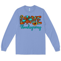 Colony Blue love thanksgiving Long Sleeve Tee - JahusDesignShop