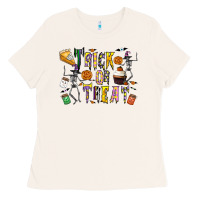 Bone trick or treat Ladies Tee - CowhideDigitalArt
