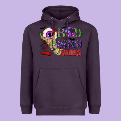 Bad Witch Vibes Heavyweight Hoodie Designed By Nancycooperartshop