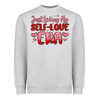 Heather Grey just loving my self love era Heavyweight Sweatshirt - MaliasSmallBusiness
