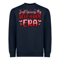 Navy just loving my self love era Heavyweight Sweatshirt - MaliasSmallBusiness