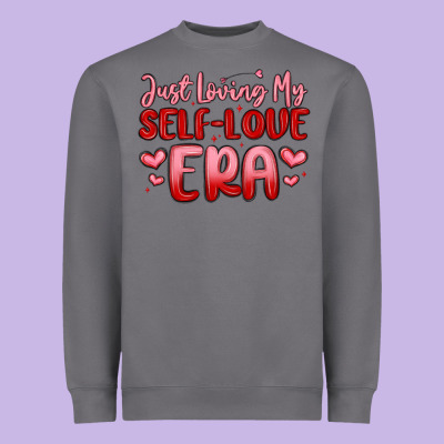 Just Loving My Self Love Era Heavyweight Sweatshirt Designed By Maliassmallbusiness
