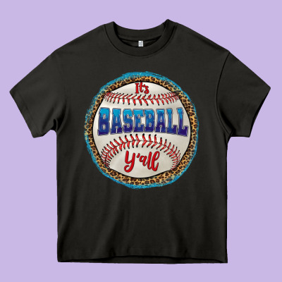 It's Baseball Y'all Heavy Core Tee Designed By Hra Design Shop