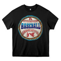 Black it's baseball y'all Heavy Core Tee - HRA Design Shop