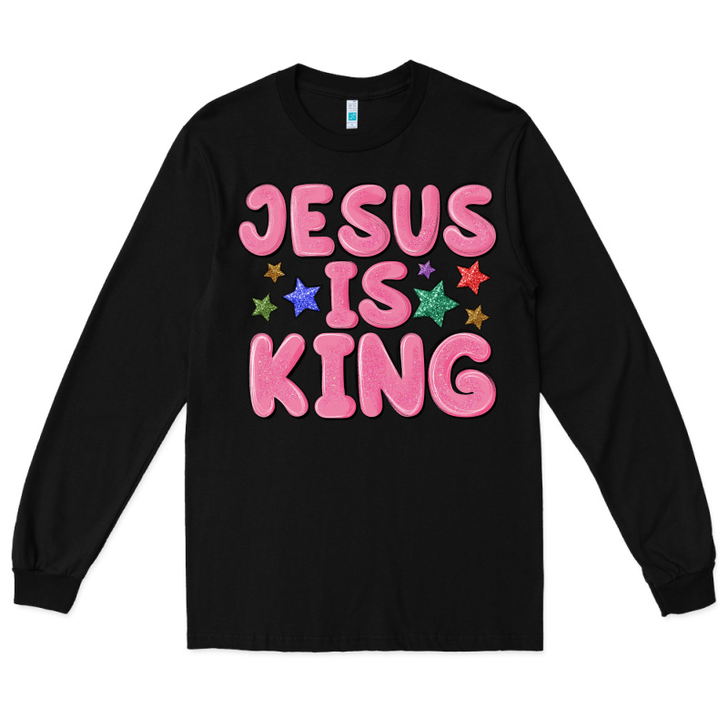 Jesus Is King Long Sleeve Tee by MaliasSmallBusiness | Teevron