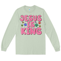 Matcha jesus is king Long Sleeve Tee - MaliasSmallBusiness