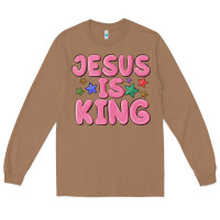 Toasted Coconut jesus is king Long Sleeve Tee - MaliasSmallBusiness