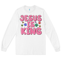 White jesus is king Long Sleeve Tee - MaliasSmallBusiness