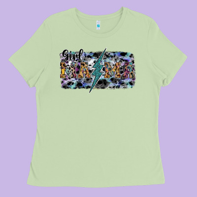 Girl Mama Ladies Tee Designed By Sublimationcraftshop