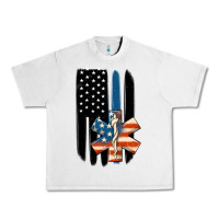 Lunar Rock ems american flag Urban Heavy Tee - MaliasSmallBusiness