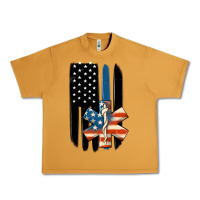 Peanut Butter ems american flag Urban Heavy Tee - MaliasSmallBusiness