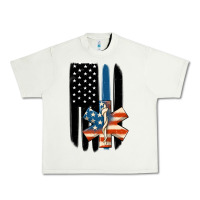 Ems American Flag Urban Heavy Tee | Teevron