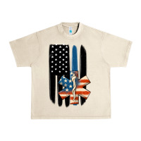 Sandshell ems american flag Urban Heavy Tee - MaliasSmallBusiness