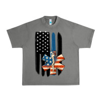 Tornado ems american flag Urban Heavy Tee - MaliasSmallBusiness