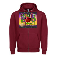 Burgundy teacher boo crew tumbler Zipper Hoodie - BarkalooDesign