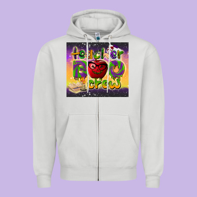 Teacher Boo Crew Tumbler Zipper Hoodie Designed By Barkaloodesign