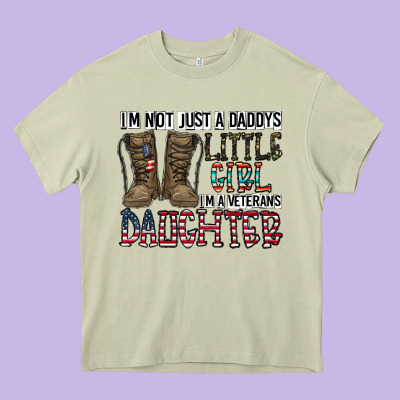 I'm Not Just A Daddy's Little Girl Heavy Core Tee Designed By Cowhidedigitalart