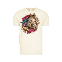 Vintage Arctic Floral Appaloosa Horse With Feathers Vintage Tee - LillyAllenDesigns