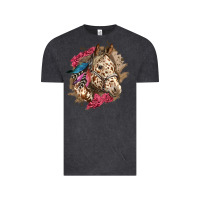 Floral Appaloosa Horse With Feathers Vintage Tee | Teevron