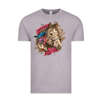 Vintage Zinc Floral Appaloosa Horse With Feathers Vintage Tee - LillyAllenDesigns