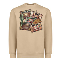 Mushroom 90s country cassette tapes Heavyweight Sweatshirt - MaliasSmallBusiness
