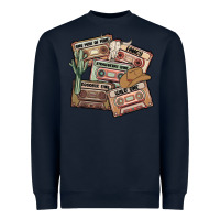 Navy 90s country cassette tapes Heavyweight Sweatshirt - MaliasSmallBusiness