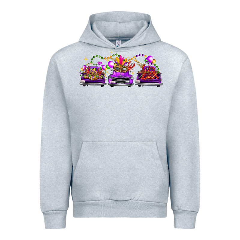 Mardi Gras Farm Trucks Urban Hoodie by FaDigitalArtStudio | Teevron