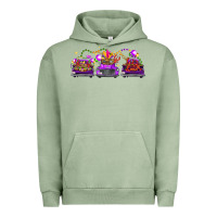 Pigment Oil Green Mardi Gras Farm Trucks Urban Hoodie - FaDigitalArtStudio
