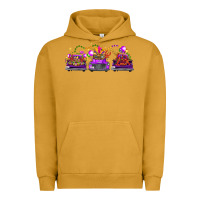 Pigment Peanut Butter Mardi Gras Farm Trucks Urban Hoodie - FaDigitalArtStudio
