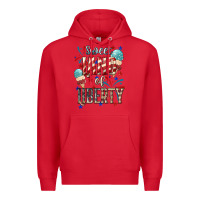 Red Sweet land of liberty 4th of july Premium Hoodie - HowdyJamesFarm