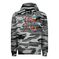 Slate Camo Sweet land of liberty 4th of july Premium Hoodie - HowdyJamesFarm