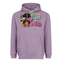 Lavender 70's made 80's raised afro messy bun Heavyweight Hoodie - texasbilliewilder