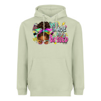 Matcha 70's made 80's raised afro messy bun Heavyweight Hoodie - texasbilliewilder
