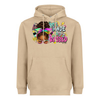 Mushroom 70's made 80's raised afro messy bun Heavyweight Hoodie - texasbilliewilder