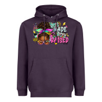 Plum 70's made 80's raised afro messy bun Heavyweight Hoodie - texasbilliewilder