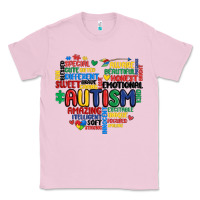 Bubblegum Pink autism heart Classic Tee - MaliasSmallBusiness