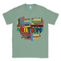 Sage autism heart Classic Tee - MaliasSmallBusiness