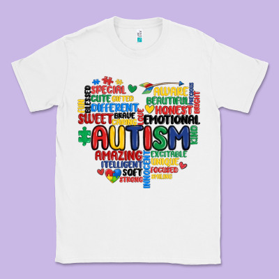 Autism Heart Classic Tee Designed By Maliassmallbusiness