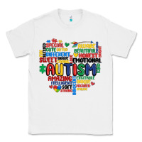 White autism heart Classic Tee - MaliasSmallBusiness