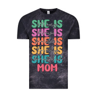 Cloud Black she is mom Vintage Tee - JahusDesignShop