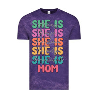 Cloud Purple she is mom Vintage Tee - JahusDesignShop