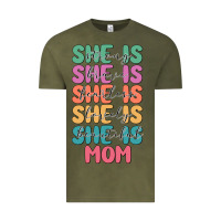 Vintage Olive she is mom Vintage Tee - JahusDesignShop